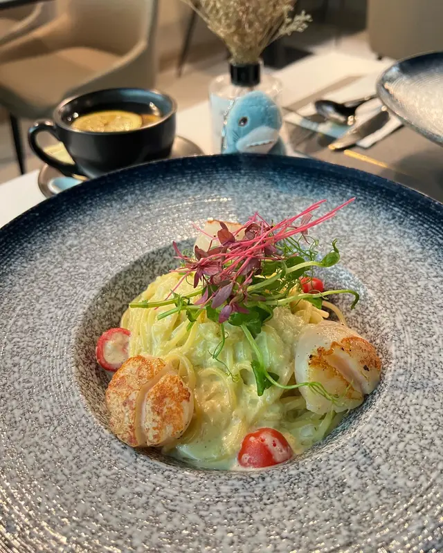 芥末汁帶子意粉