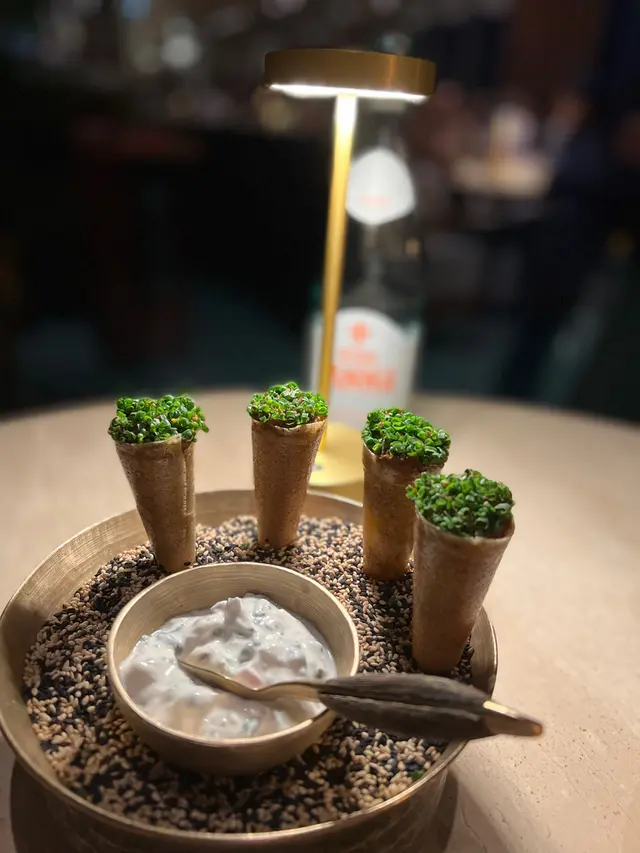 Baked jackfruit samosa $168