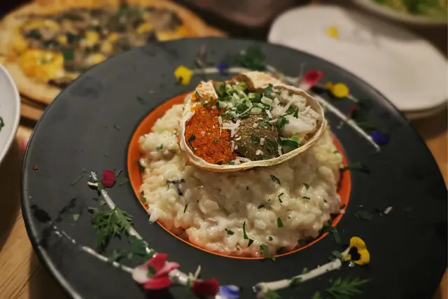 甲羅燒蟹膏燉飯