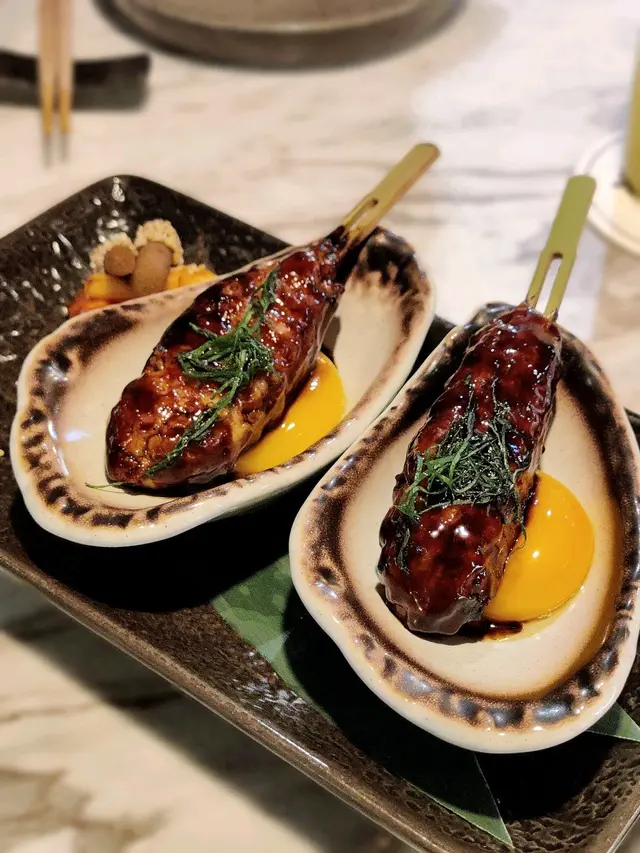 免治雞肉棒配日本初生蛋