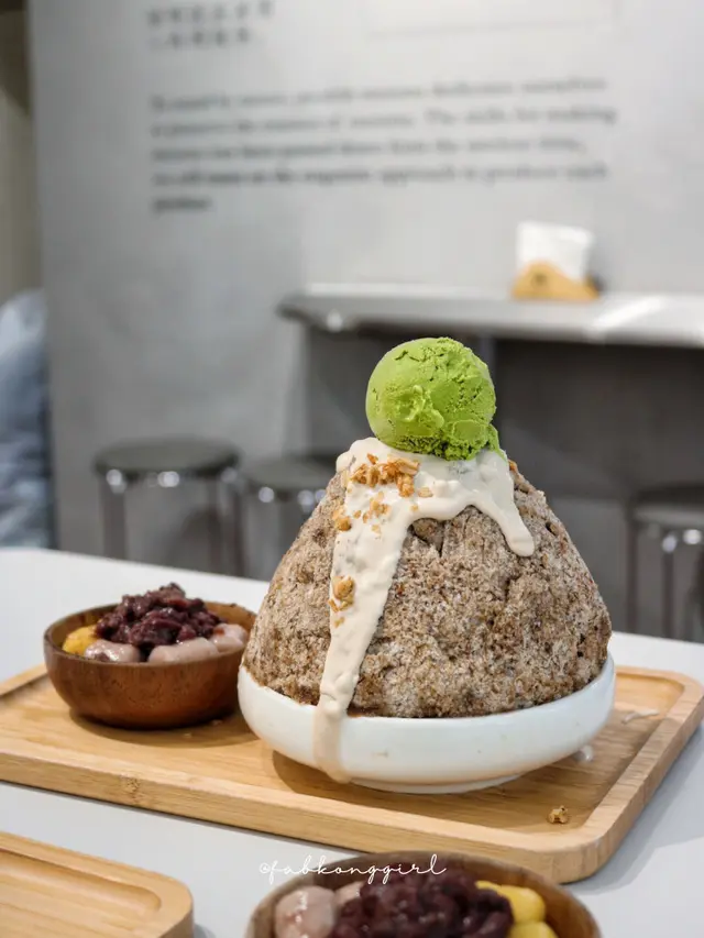 抹茶燕世雪花盛盤