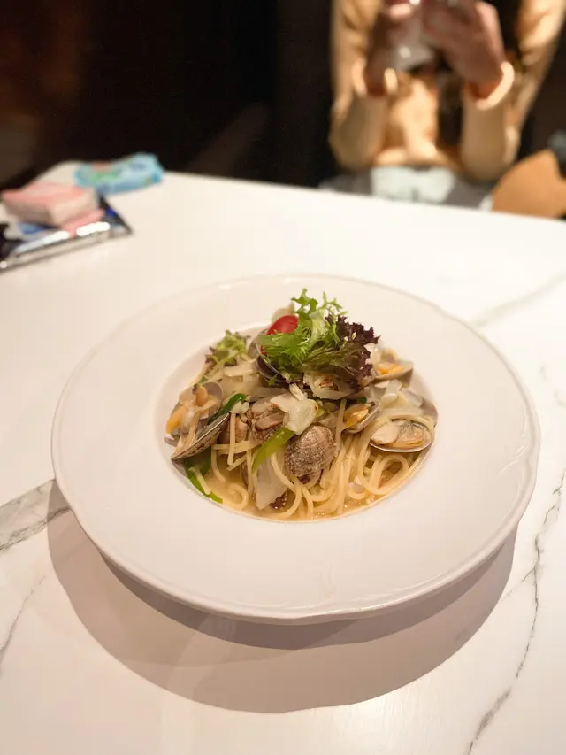 香蒜白酒蜆意大利粉