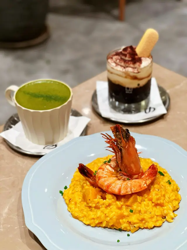 萬聖南瓜大蝦燉飯