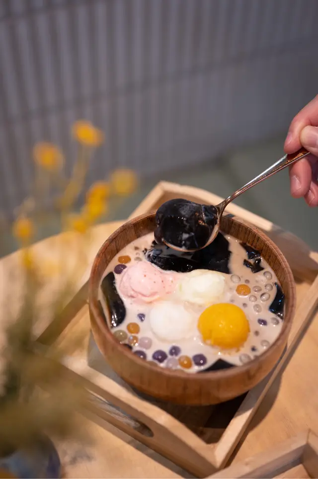 招牌杏汁波波爽冰木蓮凍