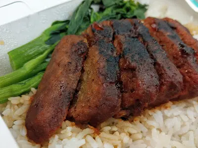 Impossible Pork 不可能（素）叉燒飯