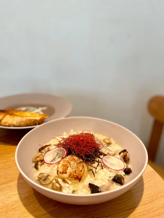 日本帶子雞白湯意大利飯