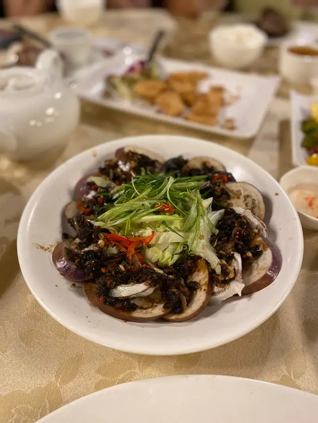 豉汁茄子盤龍鱔