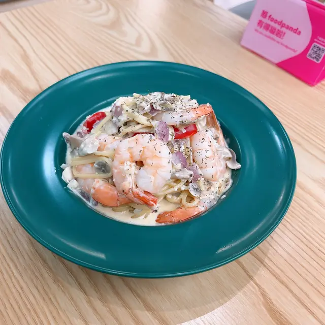 味夠濃, 蝦又彈口吾似死蝦個種食入口霉既, 最滿意碟意粉