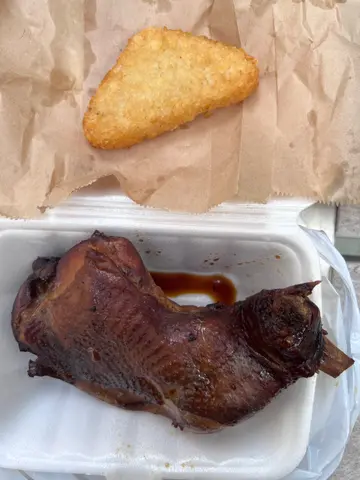 豉油大鸡髀配薯饼(精选下午茶餐)
