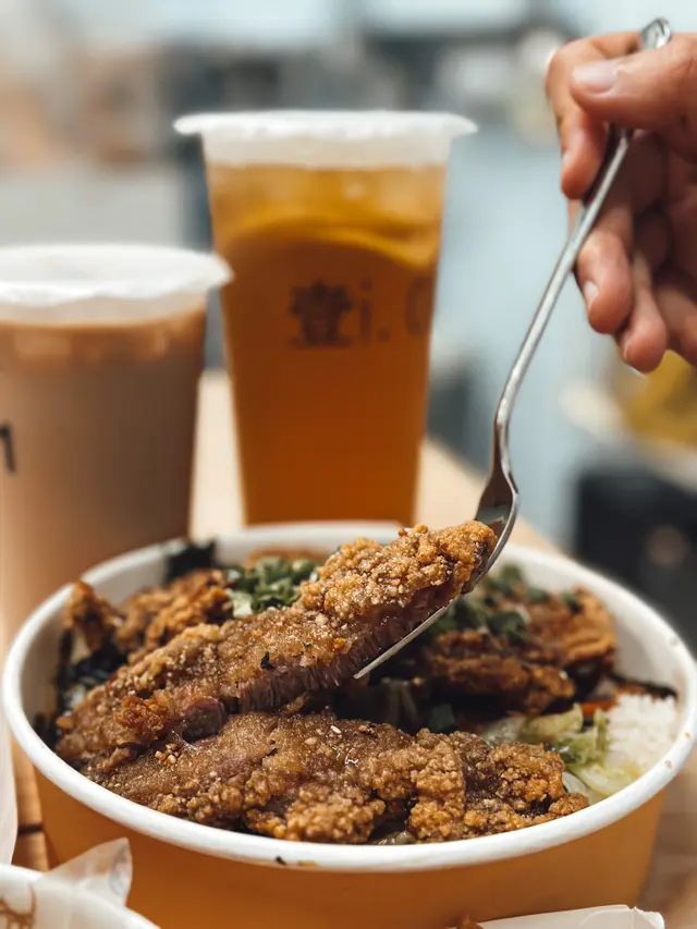 蜜汁紫菜排骨飯