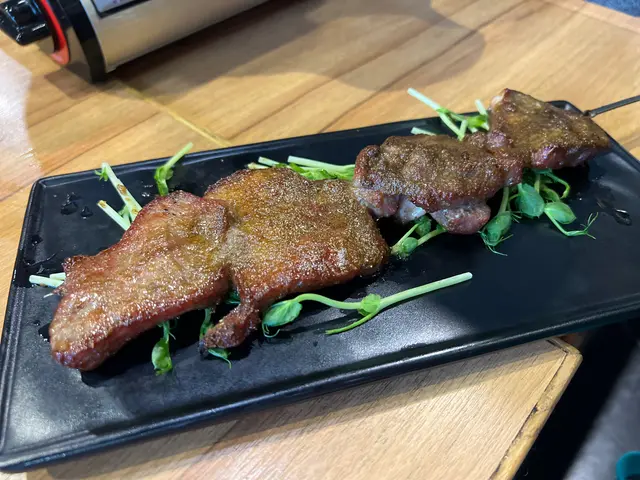 燒牛舌心串
