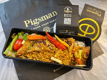 避風塘豬扒飯