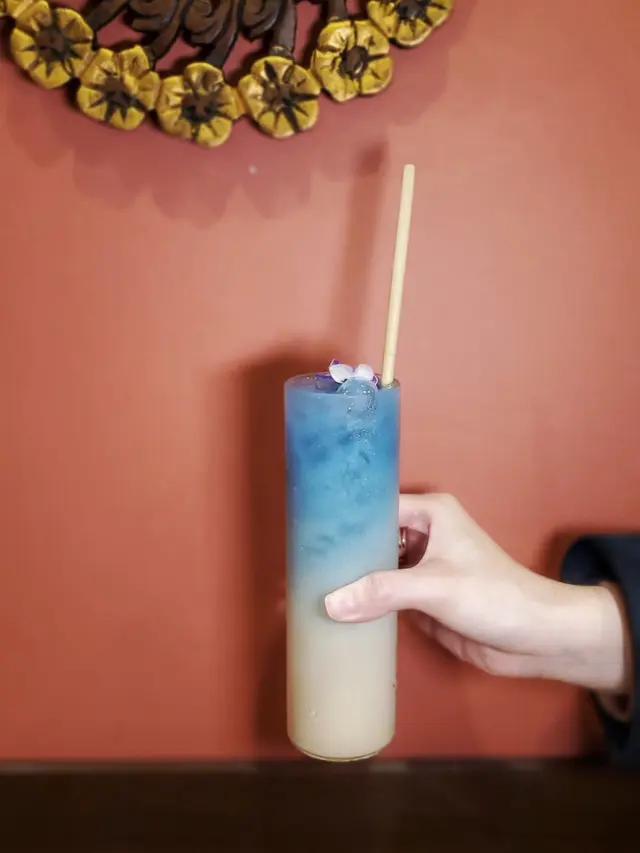 蝶豆花荳奶