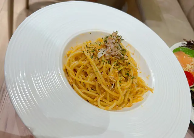 乾蔥香炒蟹肉意大利麵