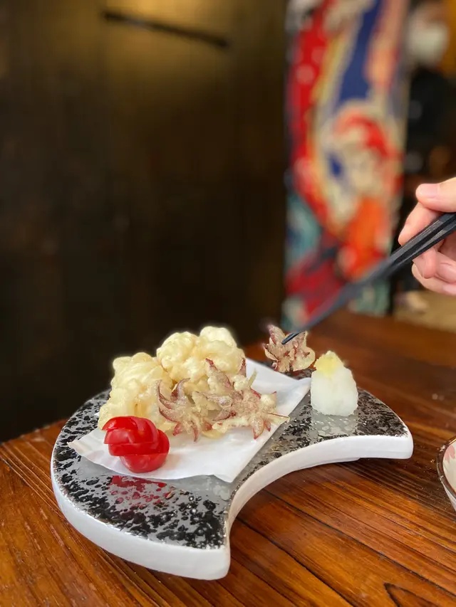 楓葉白子天婦羅