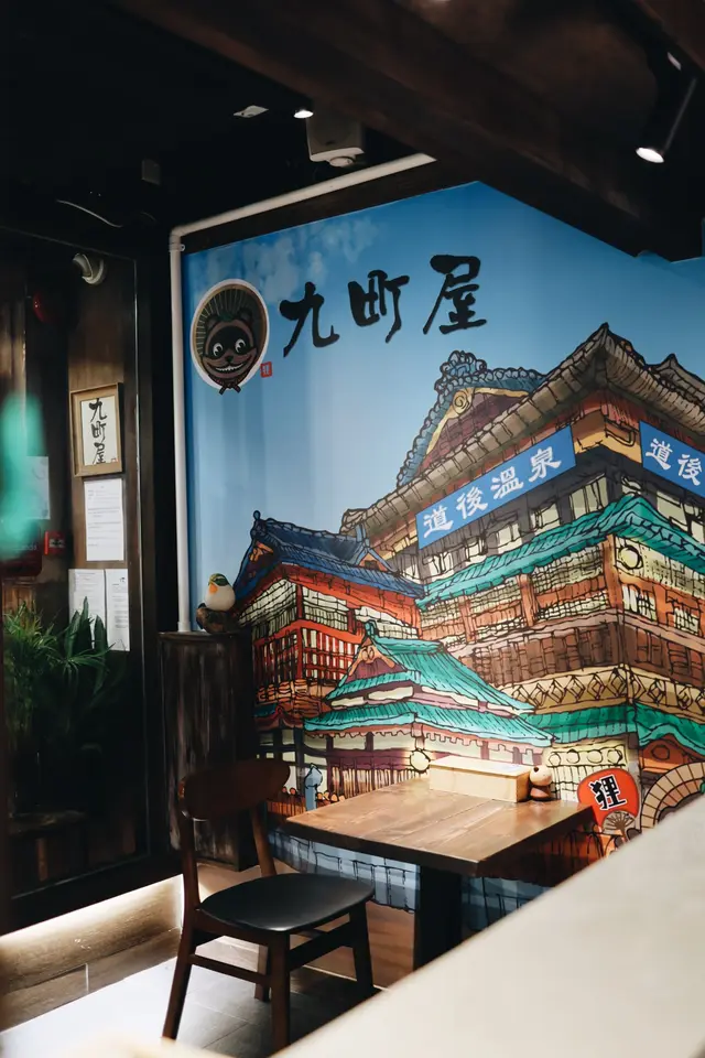 餐廳牆身畫滿可愛畫作~