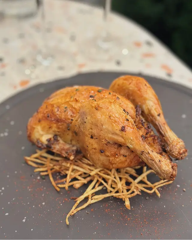Roasted Spanish Yellow Spring Chicken 