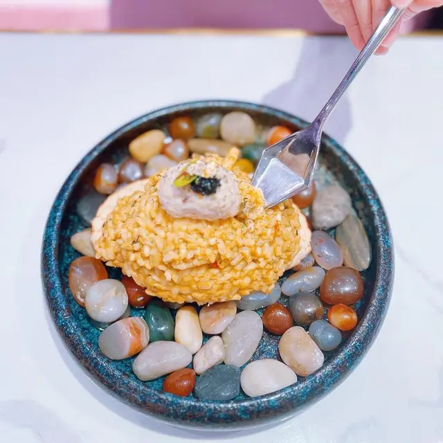 黑魚籽麵包蟹意大利飯