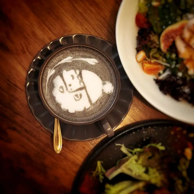 聖誕老人拉花🌼