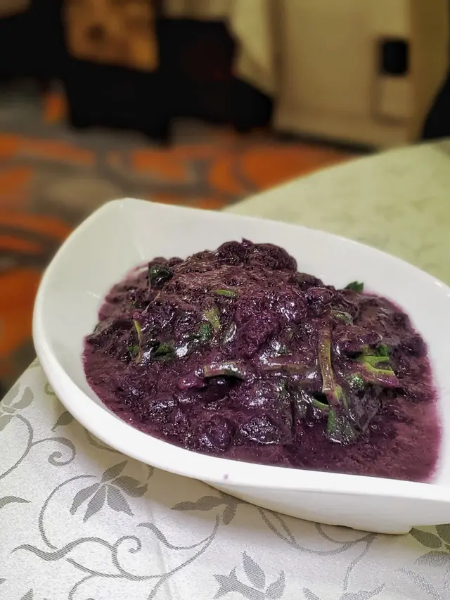 日本紫芯蕃薯浸豆苗