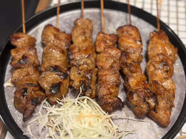 6串;豬肉、雞肉