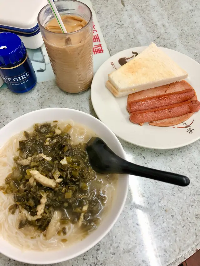 雪菜肉絲米加凍鴛鴦
