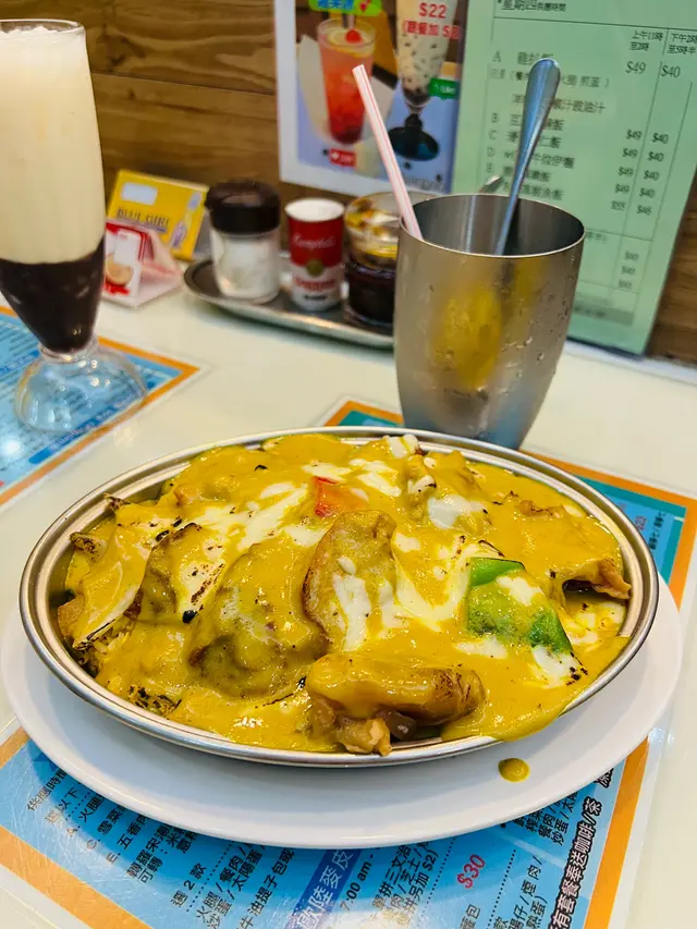 焗咖喱牛腩飯