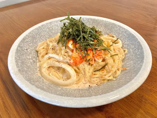 明太子魷魚蟹棒意大利麵