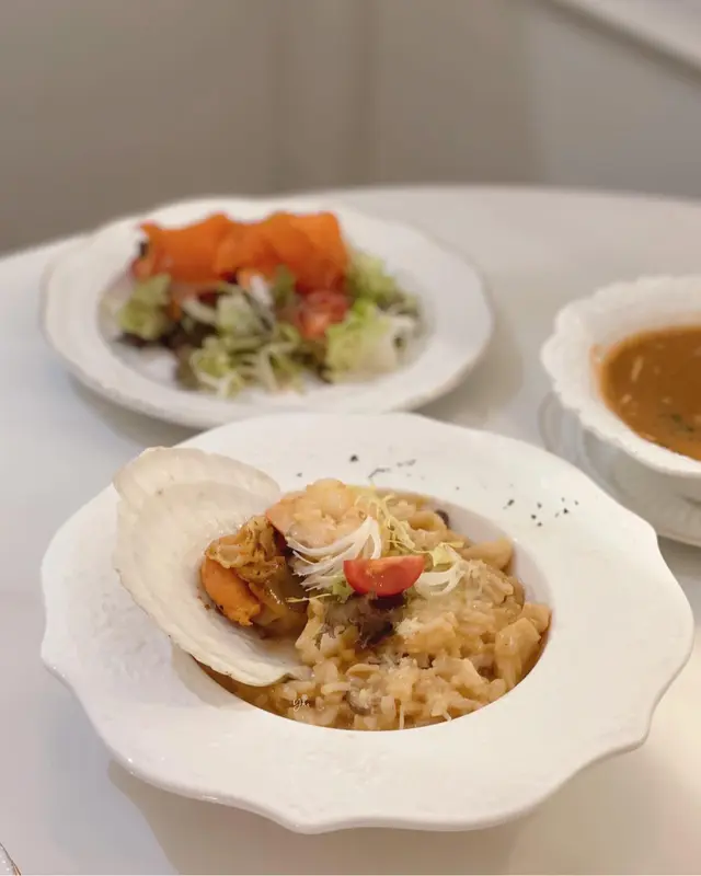 龍蝦汁扇貝海鮮意大利飯