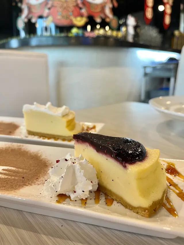 芝士蛋糕:紐約芝士蛋糕、藍莓芝士蛋糕