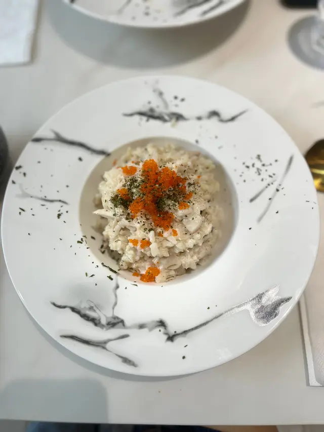 蟹籽蟹肉意大利燴飯