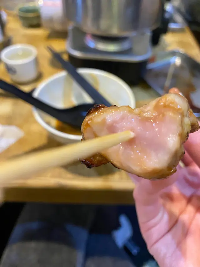 雞腿肉串燒沒熟