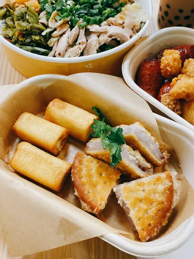 炸鮮奶卷+古早芋泥三文治