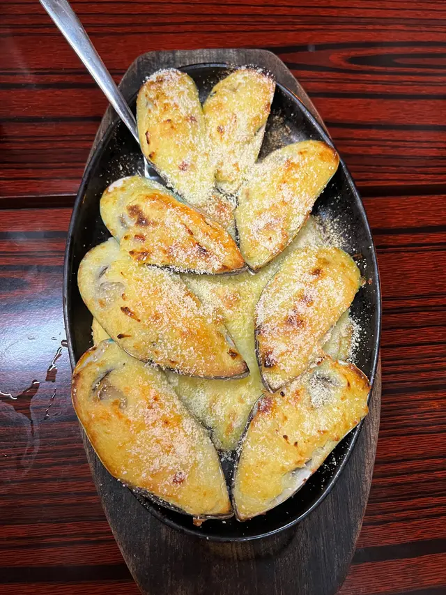 芝士薯蓉焗青口