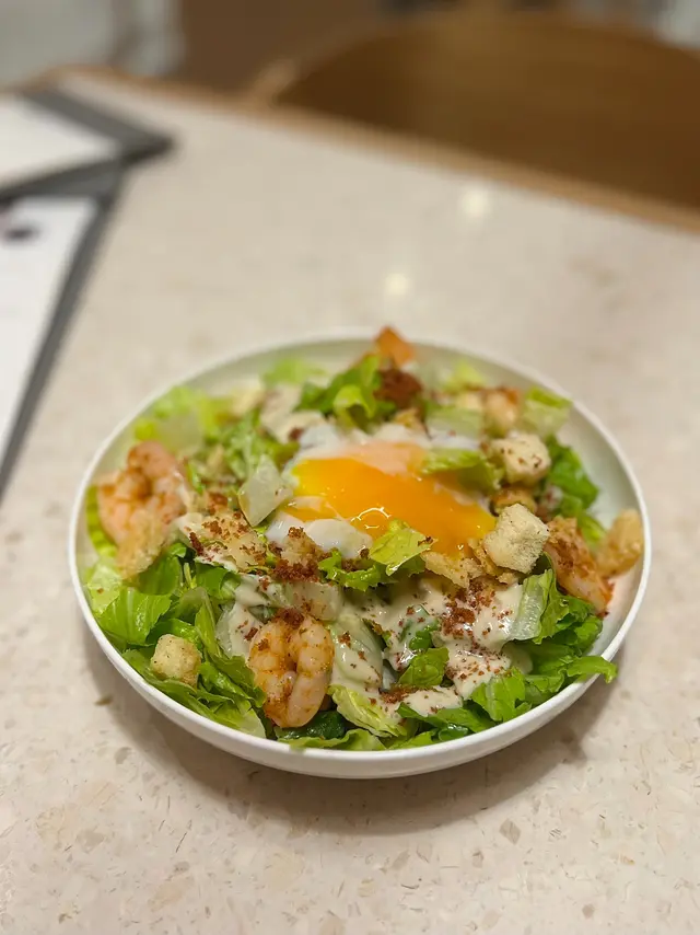 63C 海蝦柚子汁凱撒沙律