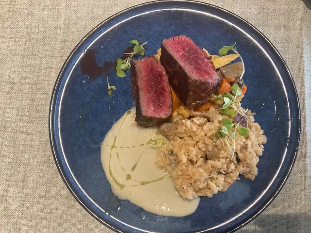 Seared Pork Rack with Black Garlic Sauce