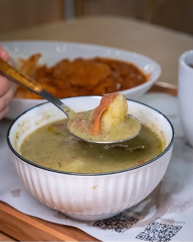 花菜巴馬火腿濃湯
