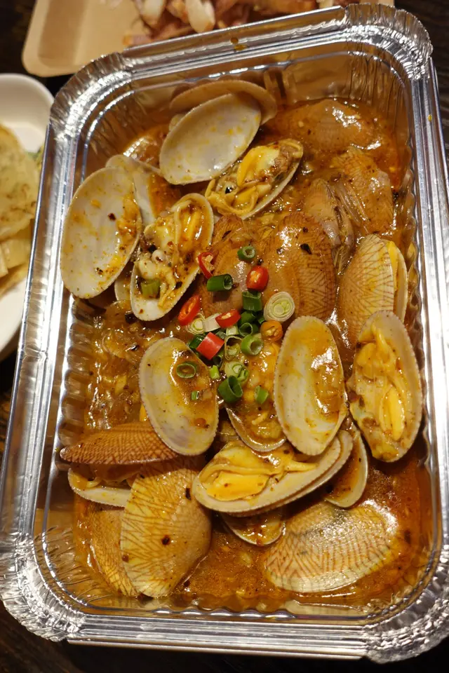 鍚紙焗麻辣粉絲花甲