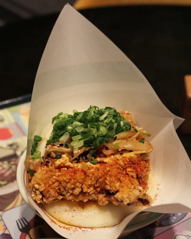 韓式泡菜炸雞刈包