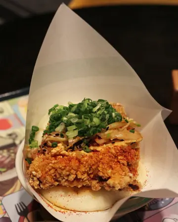 韩式泡菜炸鸡刈包