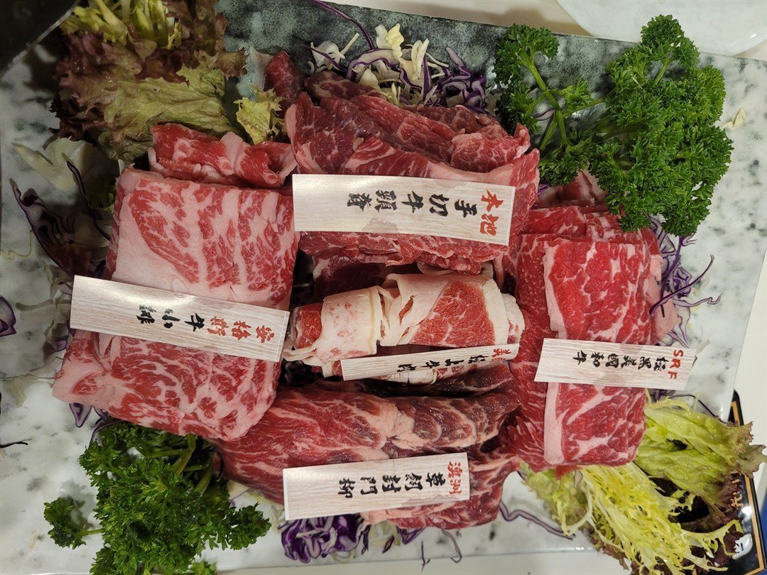 A4和牛及牛肉拼盤SRF 極黑美國和牛/美國極上牛肉/本地手切頸脊/安格斯