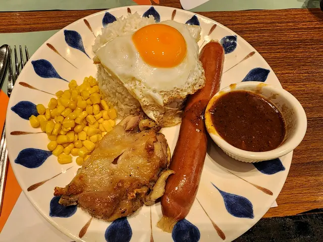 珍寶腸煎蛋拼雞扒