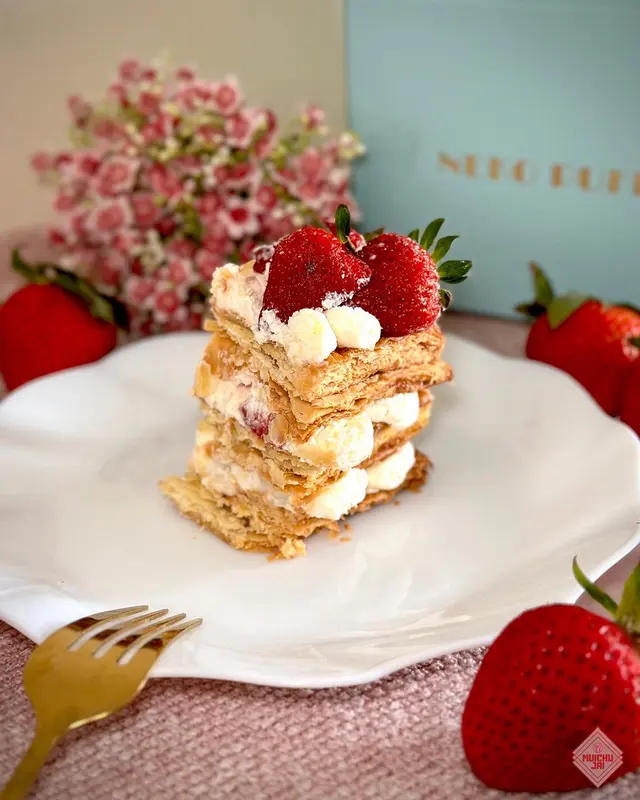 韓國草莓麻薯拿破崙蛋糕