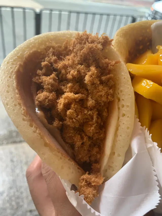 蛋白肉鬆鹹班戟