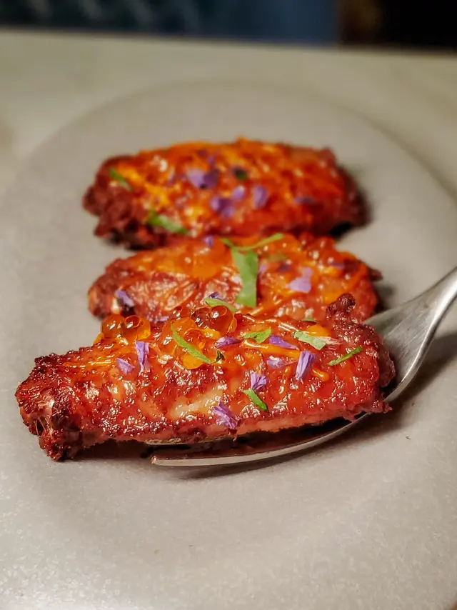 明太籽海膽醬·燒雞翼