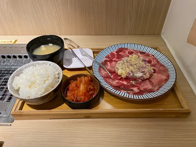 洋蔥蒜蓉牛舌套餐