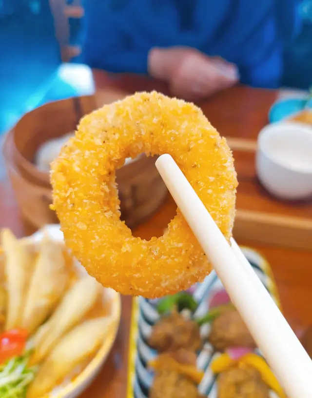 芥末蜜糖魷魚圈