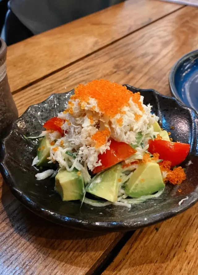 牛油果蟹子沙拉