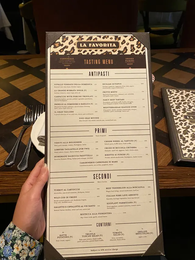 Tasting Menu