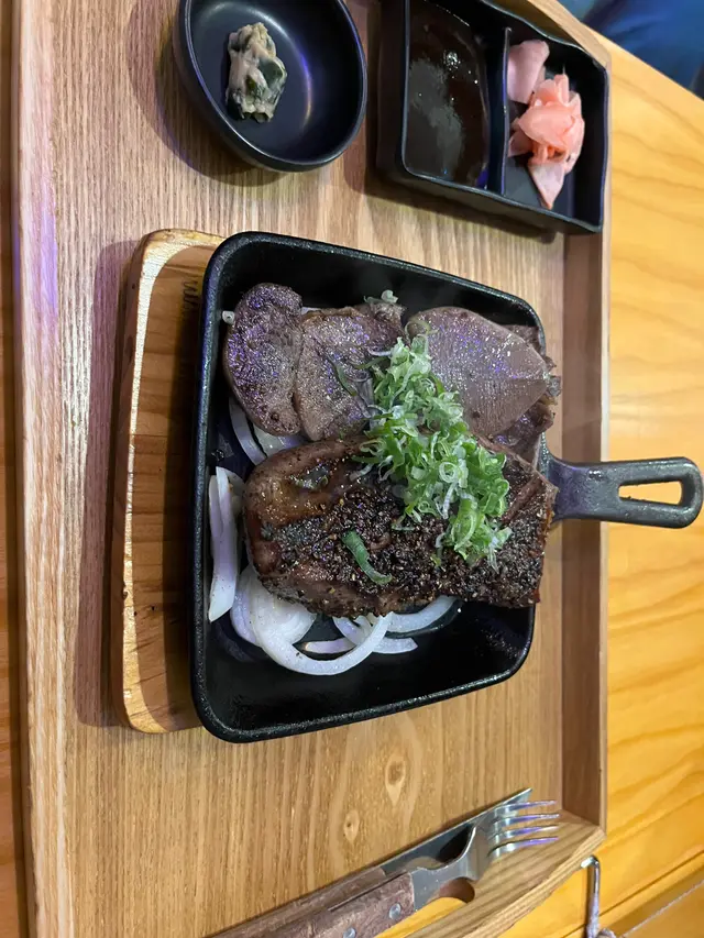 味道一流嘅鐵板二重牛舌